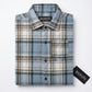 Men's Slim-Fit Premium Brushed Cotton Plaid Shirt