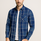 Gingham Plaid Cotton Dress Shirt – Men’s Long Sleeve Casual Button Down