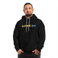 Showfine Printed Black Hoodie for Men