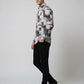 Men's Abstract Brushstroke Silk-Cotton Tailored Shirt