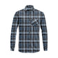 Long Sleeve Plaid Cotton Shirt – Button Down Checkered Casual Dress Shirt