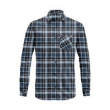 Long Sleeve Plaid Cotton Shirt – Button Down Checkered Casual Dress Shirt