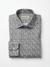 Men's Slim Fit Mosaic Print Cotton Shirt - Slim Fit Luxury Shirt