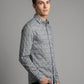 Men's Slim Fit Mosaic Print Cotton Shirt - Slim Fit Luxury Shirt