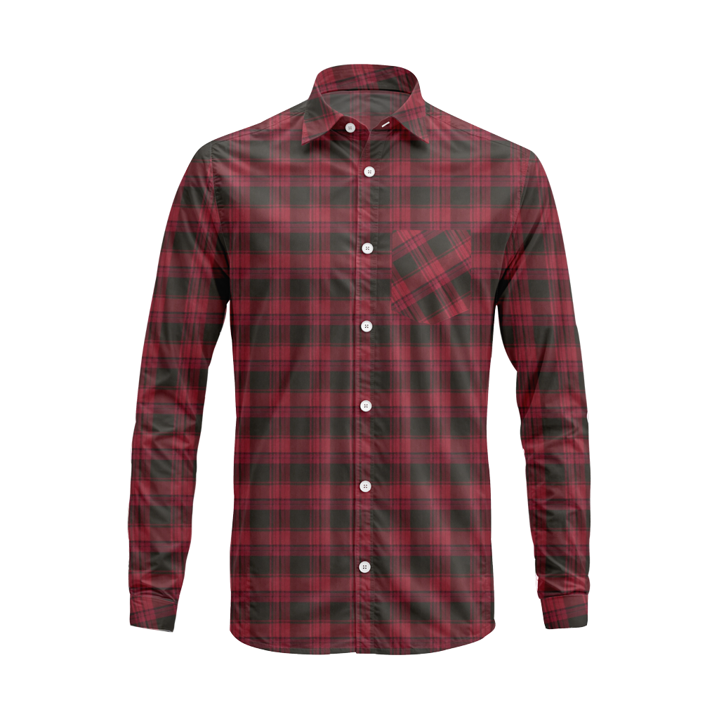 Casual Plaid Long Sleeve Button Down Shirt – Cotton Blend