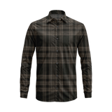 Flannel Look Plaid Shirt – Soft Cotton Blend, Long Sleeve, Regular Fit