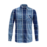 Gingham Plaid Cotton Dress Shirt – Men’s Long Sleeve Casual Button Down