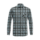 Long Sleeve Plaid Cotton Shirt – Button Down Checkered Casual Dress Shirt