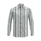 Long Sleeve Vertical Stripe Shirt – Cotton Blend Button Down for Casual & Business Wear