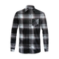 Classic Flannel Style Shirt – Long Sleeve Button Down in Checkered Plaid Pattern