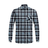 Long Sleeve Plaid Cotton Shirt – Button Down Checkered Casual Dress Shirt