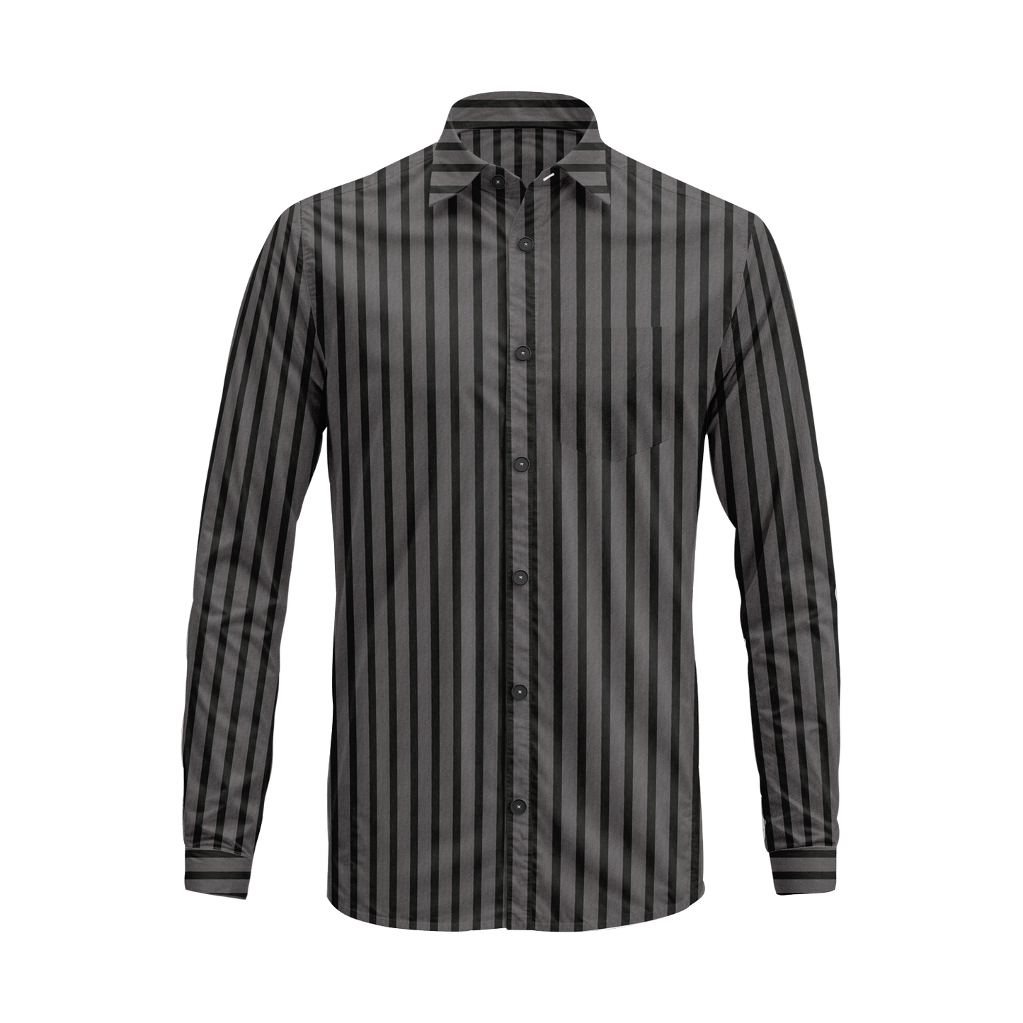 Men’s Button-Down Striped Shirt – Casual Cotton