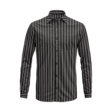 Men’s Button-Down Striped Shirt – Casual Cotton