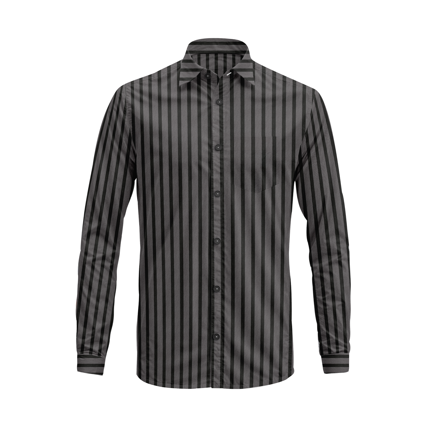 Men’s Button-Down Striped Shirt – Casual Cotton