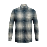 Plaid Checkered Casual Shirt – Long Sleeve Button Down Cotton-Poly Blend Shirt