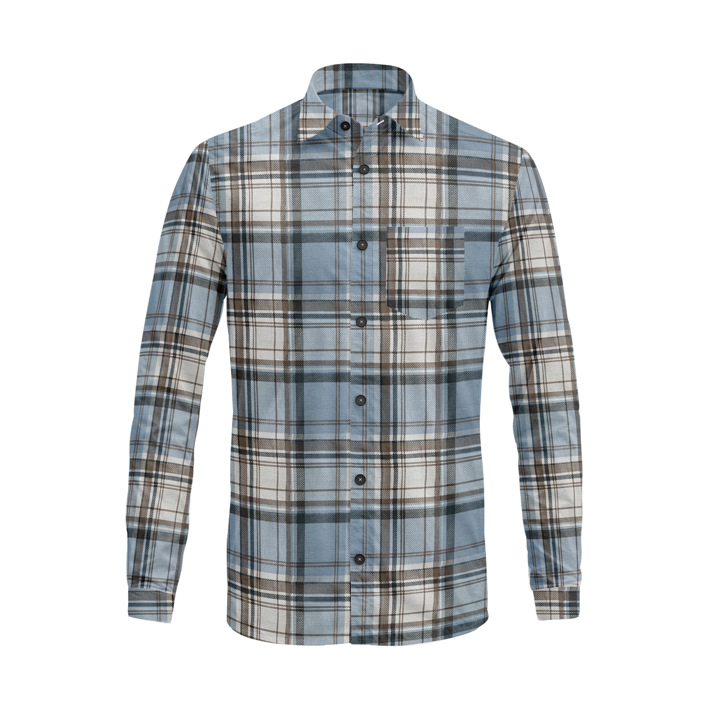 Plaid Flannel Shirt – Slim Fit Button Down for Men’s Fall Look