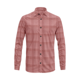 Men’s Cotton Plaid Shirt – Long Sleeve Button-Down