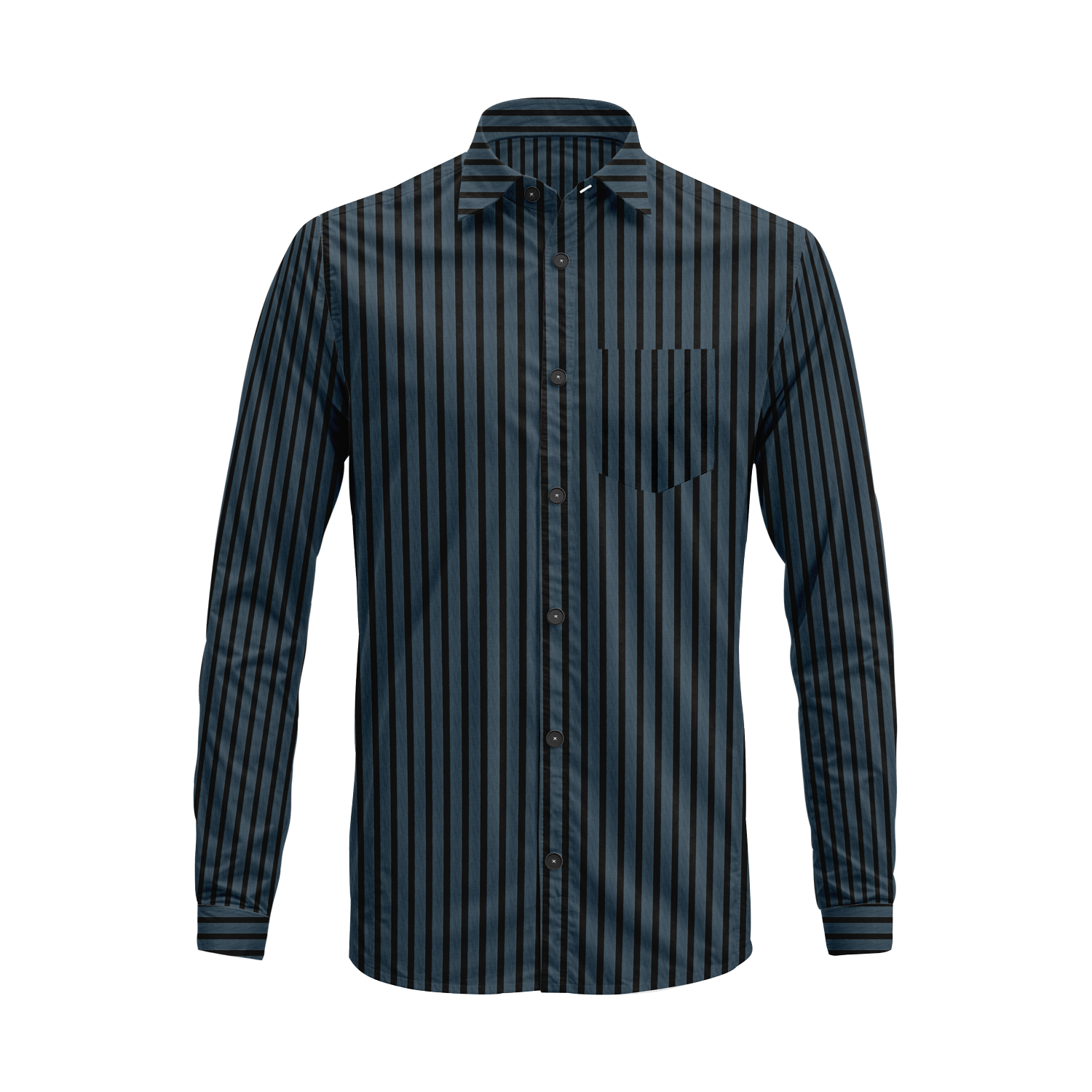 Men’s Button-Down Striped Shirt – Casual Cotton
