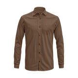 Men’s Button-Down Striped Shirt – Casual Cotton