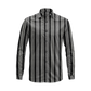 Vertical Striped Long Sleeve Button Down Shirt – Lightweight Cotton Casual Dress Shirt
