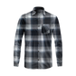 Classic Flannel Style Shirt – Long Sleeve Button Down in Checkered Plaid Pattern