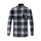 Classic Flannel Style Shirt – Long Sleeve Button Down in Checkered Plaid Pattern