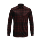 Flannel Look Plaid Shirt – Soft Cotton Blend, Long Sleeve, Regular Fit