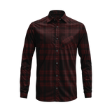 Flannel Look Plaid Shirt – Soft Cotton Blend, Long Sleeve, Regular Fit