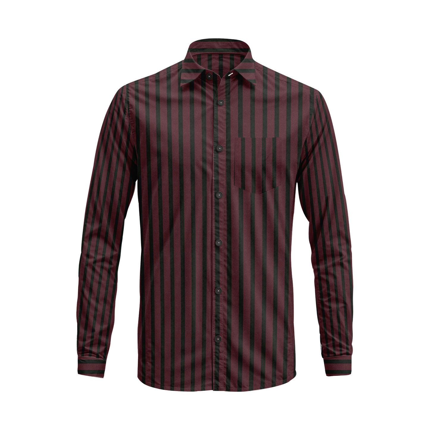 Men’s Button-Down Striped Shirt – Casual Cotton