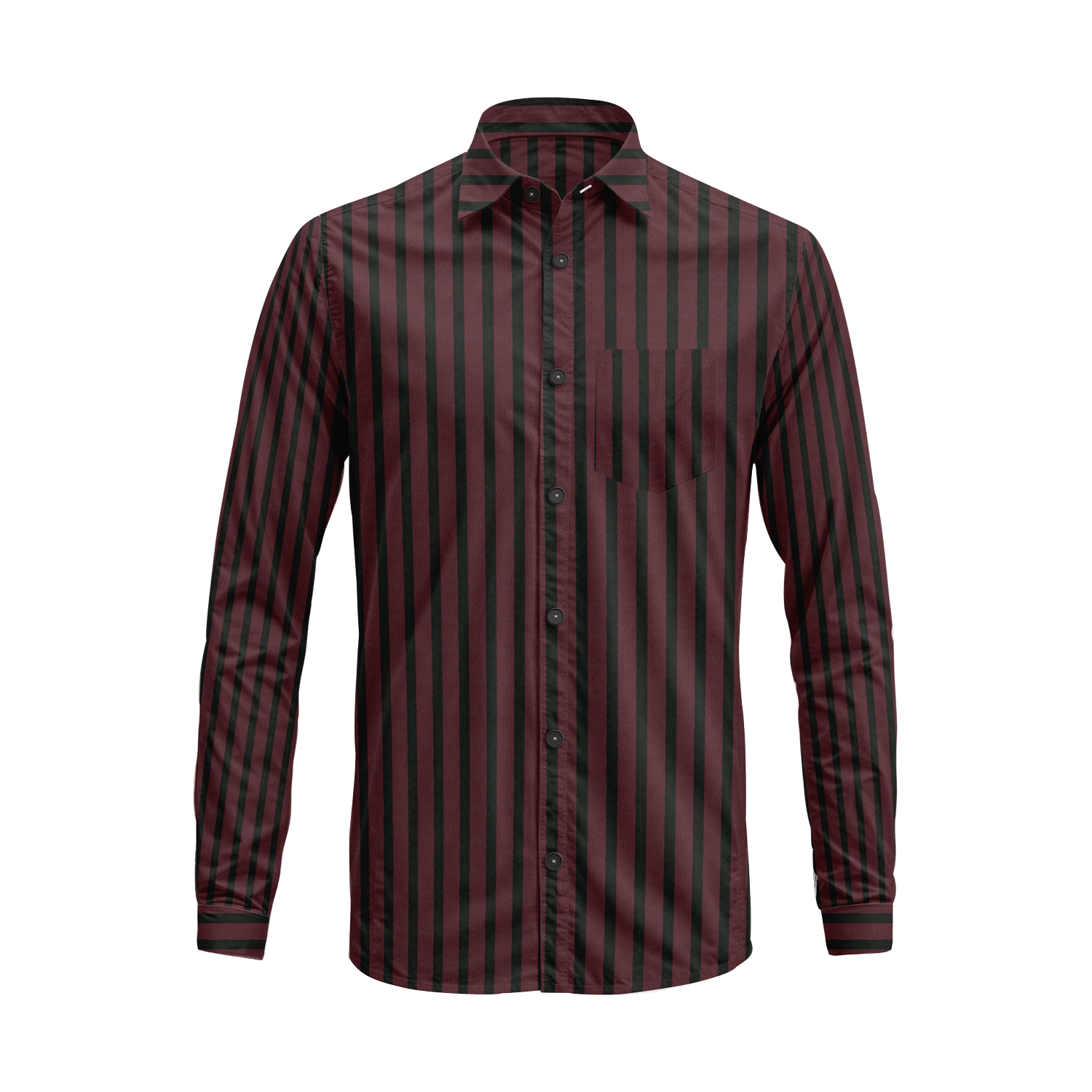 Men’s Button-Down Striped Shirt – Casual Cotton