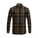 Flannel Look Plaid Shirt – Soft Cotton Blend, Long Sleeve, Regular Fit