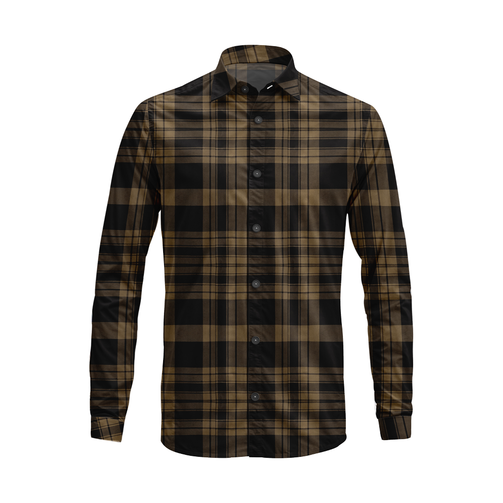 Flannel Look Plaid Shirt – Soft Cotton Blend, Long Sleeve, Regular Fit
