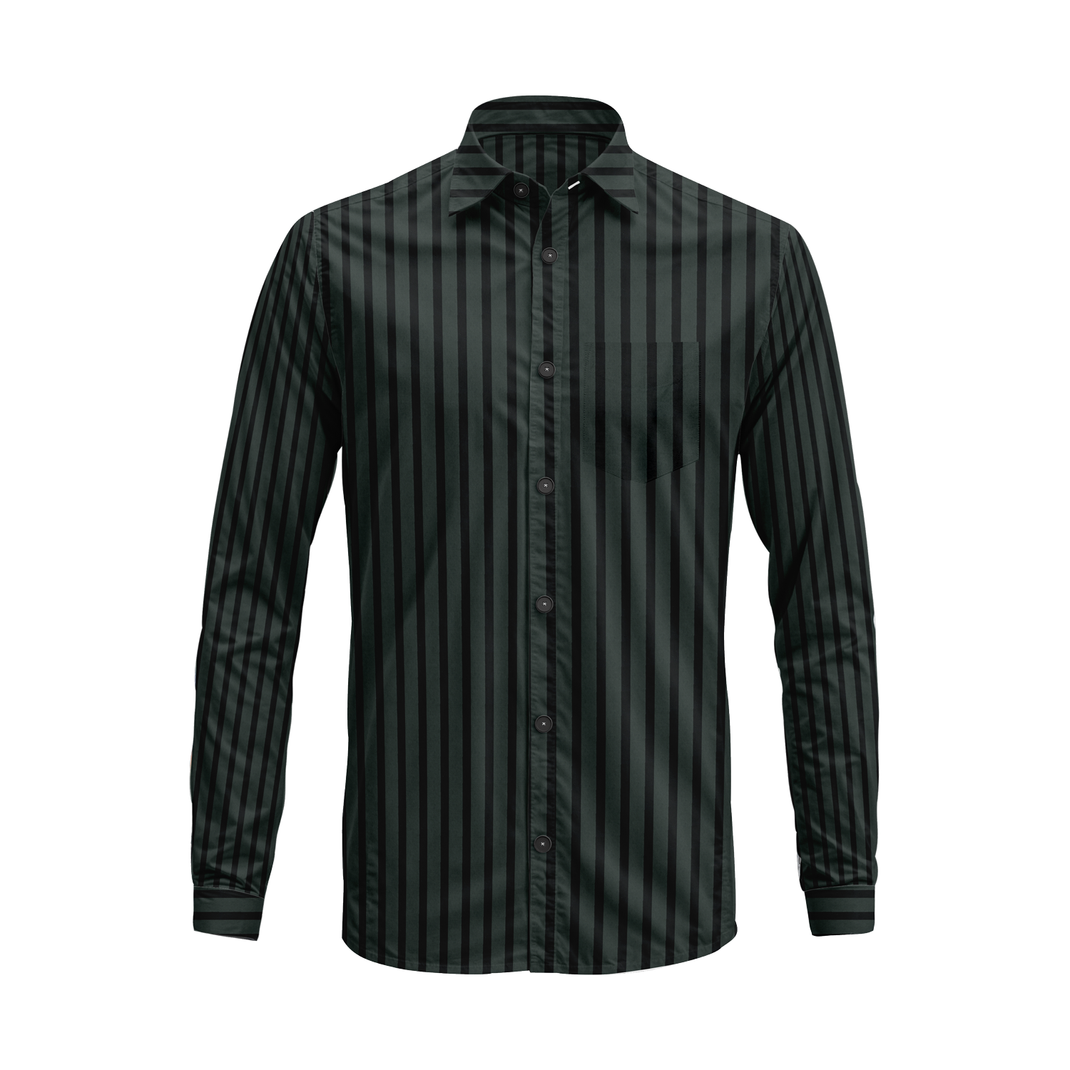 Men’s Button-Down Striped Shirt – Casual Cotton