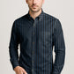 Men’s Button-Down Striped Shirt – Casual Cotton
