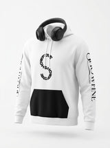 Black and White The Showfine Printed Fashion Hoodie for Men and Women