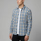 Men's Classic Blue and Grey Plaid Button-Down Shirt