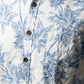 Men's THE SHOWFINE Blue Palm Print Slim-Fit Button-Down Shirt