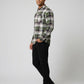 Men's Premium Green Plaid Cotton Flannel Shirt - Tailored Fit