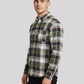 Men's Premium Green Plaid Cotton Flannel Shirt - Tailored Fit