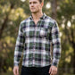 Men's Premium Green Plaid Cotton Flannel Shirt - Tailored Fit