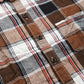TheShowfine Slim Fit Brown Plaid Cotton Button-Down Shirt