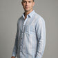 Men's Premium Vertical Striped Linen Casual Long Sleeve Button-Down Shirt